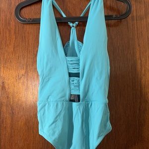 Isabella Rose teal one piece swimsuit medium